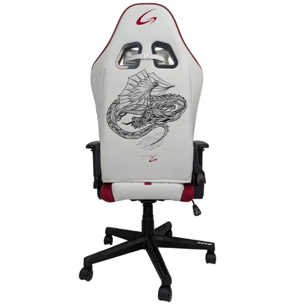 Silla jemip KATLA Gaming - Reclinable 180° - Soporte Lumbar - Reposabrazos 2D - Material Microgamuzado - JP-KW-G6322 - Image 3