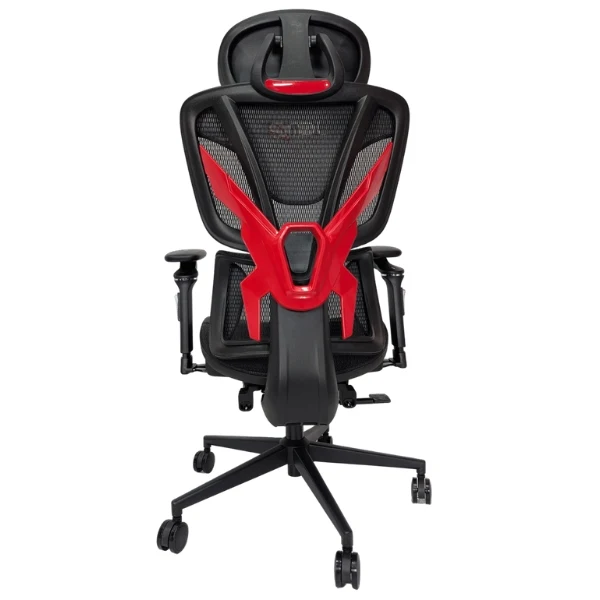 Silla jemip Gaming Red Bolt - Reclinable - Reposabrazos 5D - Soporte Lumbar - Malla Premium - JPOBOLTC011-1BR - Image 3