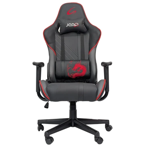 Silla Jemip Gaming SEIRYU Ergonomica, Reposa Brazos, Mecanismo Mariposa, Elevador Gas, Reposa Barzos, Negro
