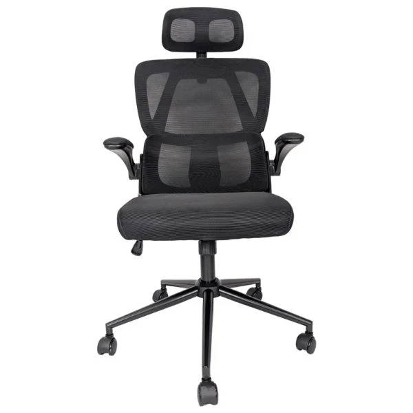 Silla jemip Office Old Money - Ergonómica - Malla Transpirable y Tela Resistente - Reposabrazos Ajustables - JPOOLDC011-1B - Image 3