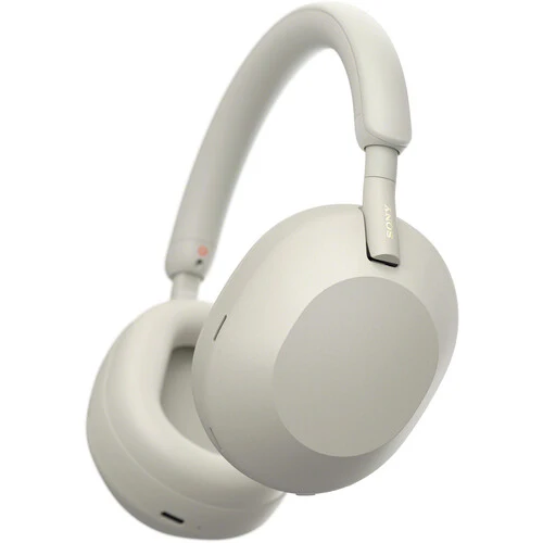 Audífono Sony WH-1000XM5 Active Noise Canceling Wireless Bluetooth Over-Ear Headphones - Plateado - WH1000XM5/S - Image 3