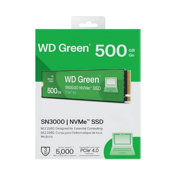 Disco Duro SSD Western Digital WD SN3000 NVMe 500GB Gen4 PCIe M.2 2280 - WDS500G4G0E - Image 3