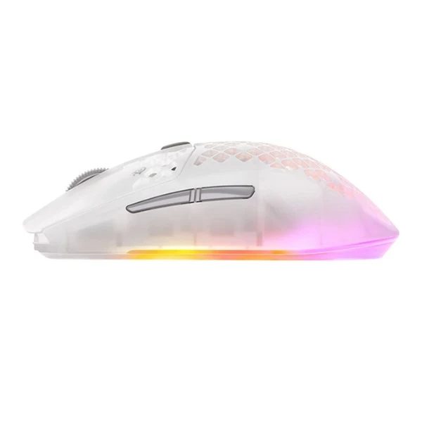 Mouse gaming inalámbrico SteelSeries Aerox 3 Wireless Gen 2 Ghost RGB 26000 DPI con polling 4000Hz - 62715 - Blanco - Image 4