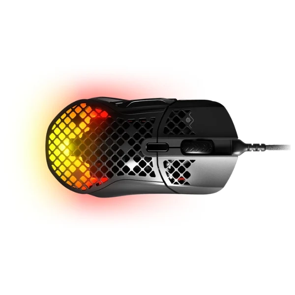 Mouse gaming cableado SteelSeries Aerox 5 Wired RGB ultraligero 18000 DPI con 9 botones - 62401 - Negro - Image 2