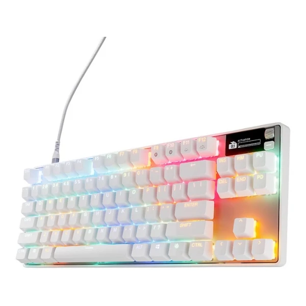 Teclado Gaming Cableado SteelSeries Apex Pro TKL Gen 3 RGB con Switches OmniPoint - 64898 - Blanco - Image 4