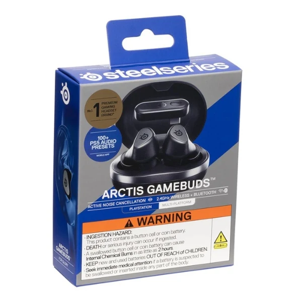 Audífonos earbuds gaming inalámbricos SteelSeries Arctis GameBuds para PlayStation con Bluetooth y RF - 61706 - Blanco - Image 2