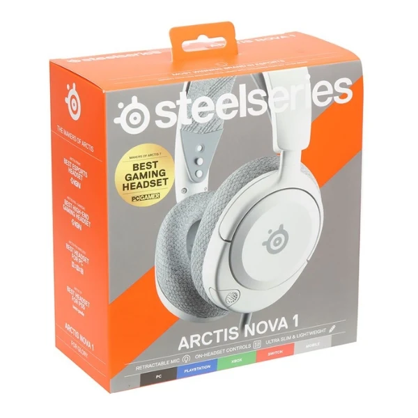 Audífonos gaming cableados SteelSeries Arctis Nova 1 Multi-System con audio espacial 360° - 61607 - Image 4