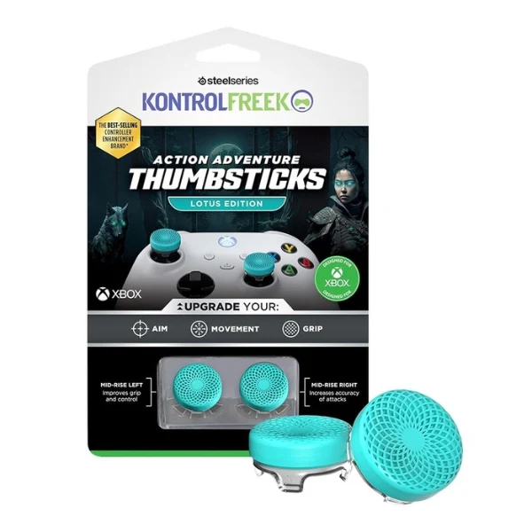Grips para sticks analógicos KontrolFreek Lotus para Xbox - 7102-XBX - Verde azulado/Transparente - Image 4