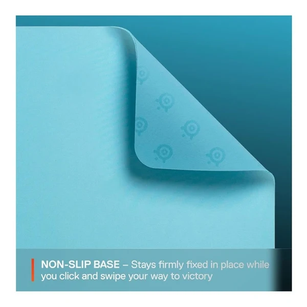Mousepad gaming SteelSeries QcK Medium de tela lavable con base de goma - 63459 - Aqua - Image 2