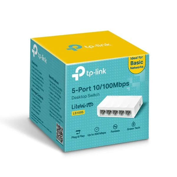 Switch tp link LS1005 5 puertos RJ4510/100Mbps compatible con Auto MDI / MDIX - Image 3