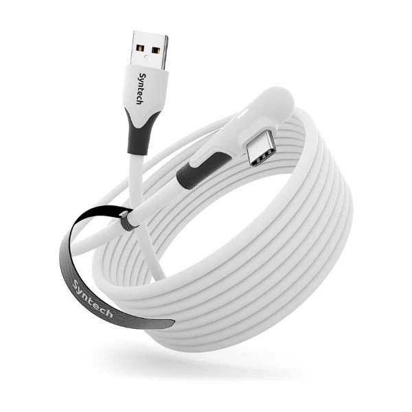 Syntech Link Cable 4.8metros Compatible con Oculus/Meta Quest2/Pro/PICO4 Accessories VR Headset, High Speed Data Transfer