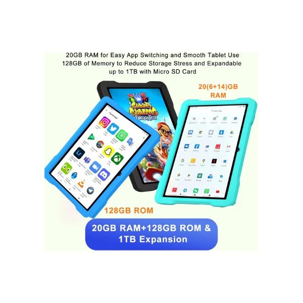 Tablet UJJ U8 Android 14 - 10.1" - Octa-Core - 20GB RAM - 128GB - Expandible 1TB - Wi-Fi 6 - GPS - Negro - Image 3
