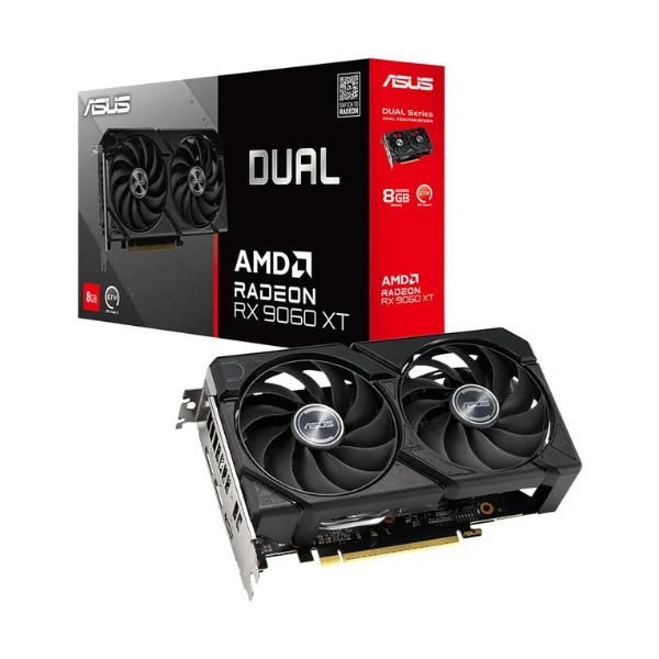 Tarjeta gráfica ASUS AMD Radeon RX 9060 XT Dual Dual Fan 8GB GDDR6