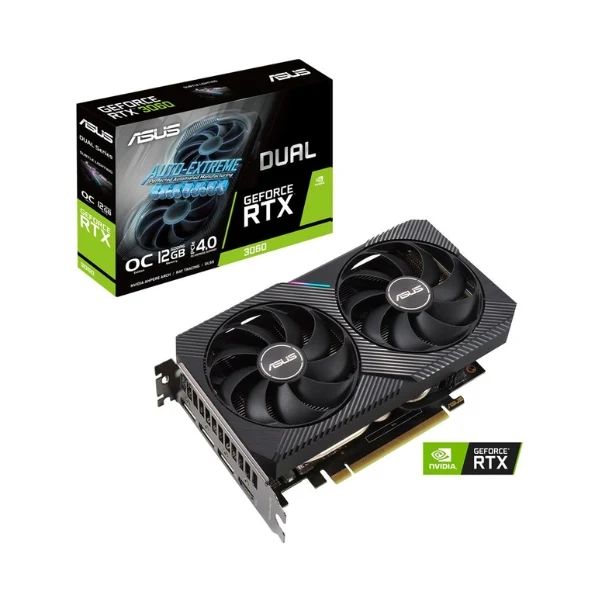 Tarjeta gráfica ASUS NVIDIA GeForce RTX 3060 Dual V2 Overclocked Dual-Fan 12GB GDDR6