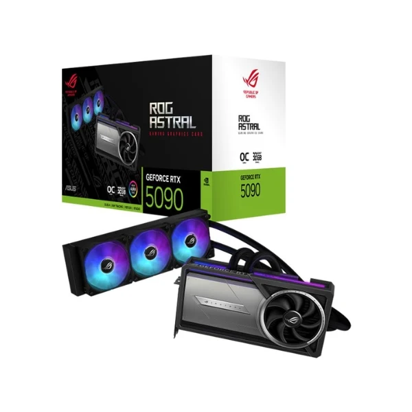 Tarjeta Gráfica ASUS NVIDIA GeForce RTX 5090 Astral LC Overclocked Liquid Cooled 32GB GDDR7 PCIe 5.0