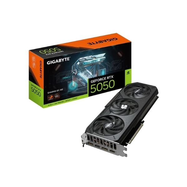 Tarjeta gráfica GIGABYTE NVIDIA GeForce RTX 5050 GAMING OC Triple Fan 8GB GDDR6