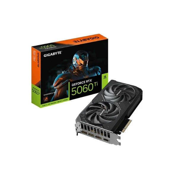 Tarjeta gráfica GIGABYTE NVIDIA GeForce RTX 5060 Ti Windforce Dual Fan 16GB GDDR7