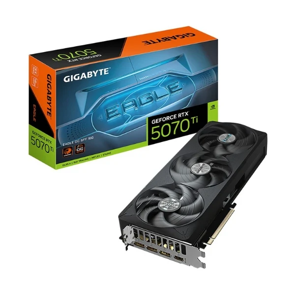 Tarjeta gráfica GIGABYTE NVIDIA GeForce RTX 5070 Ti EAGLE SFF OC Triple Fan 16GB GDDR7