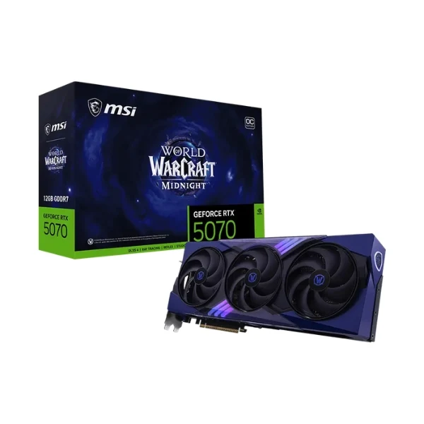 Tarjeta gráfica MSI NVIDIA GeForce RTX 5070 WOW LIGHT OC Triple Fan 12GB GDDR7