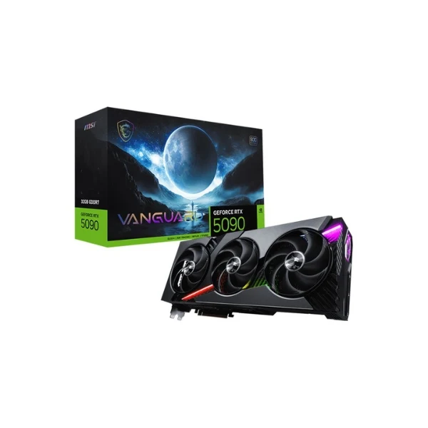 Tarjeta Gráfica MSI NVIDIA GeForce RTX 5090 VANGUARD SOC Overclocked Triple Fan 32GB GDDR7 PCIe 5.0
