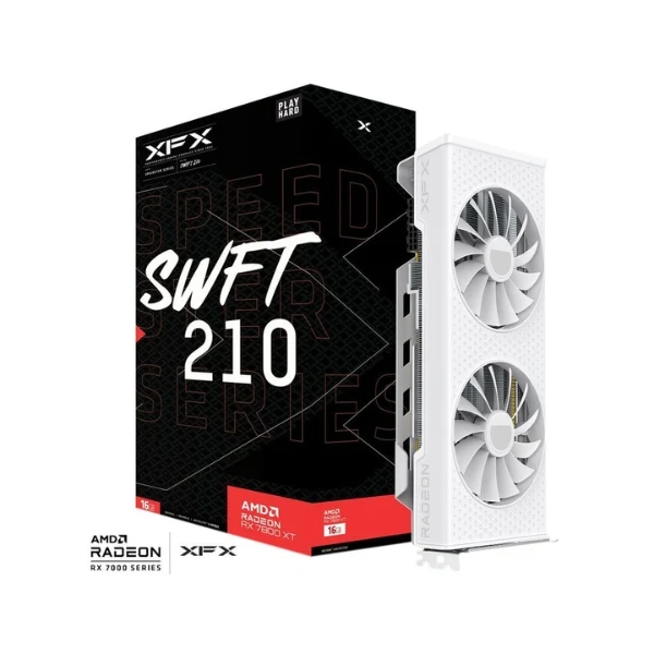 Tarjeta Gráfica XFX AMD Radeon RX 7800 XT Speedster SWFT 210 Dual Fan 16GB GDDR6 PCIe 4.0