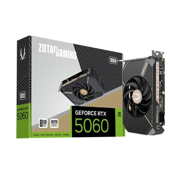 Tarjeta gráfica Zotac NVIDIA GeForce RTX 5060 SOLO Single Fan 8GB GDDR7
