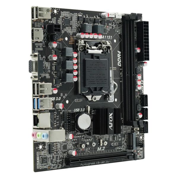 Tarjeta Madre AFOX IH110D4 - Micro-ATX - Socket LGA1151 - 2xDDR4-2133MHz - M.2 - PCIe 3.0 - HDMI/VGA - 6xUSB - Image 2
