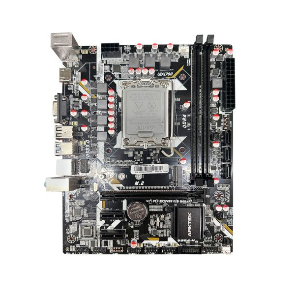 Tarjeta Madre ARKTEK H610M - Micro-ATX - Socket LGA1700 - DDR4 hasta 64GB - SATA III - HDMI - VGA - DisplayPort - Image 2