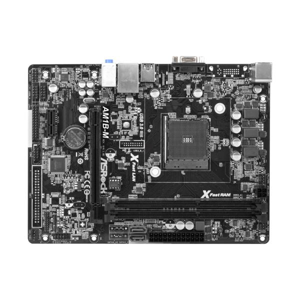 Tarjeta Madre ASRock AM1B-M - Micro-ATX - Socket AMD AM1 - DDR3 hasta 32GB - USB 3.1 - Radeon R3 - Gigabit LAN - Image 4