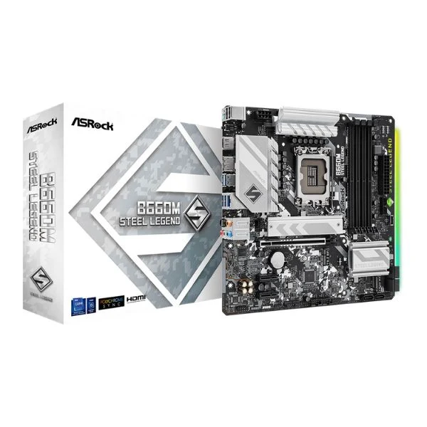 Tarjeta Madre Asrock B660M LEGEND LGA1700 4xDDR4 4800/ 6xSATA/ M.2/ PCIe 3.0/ 6xUSB 3.2/ HDMI/ 12-13 GEN / mATX