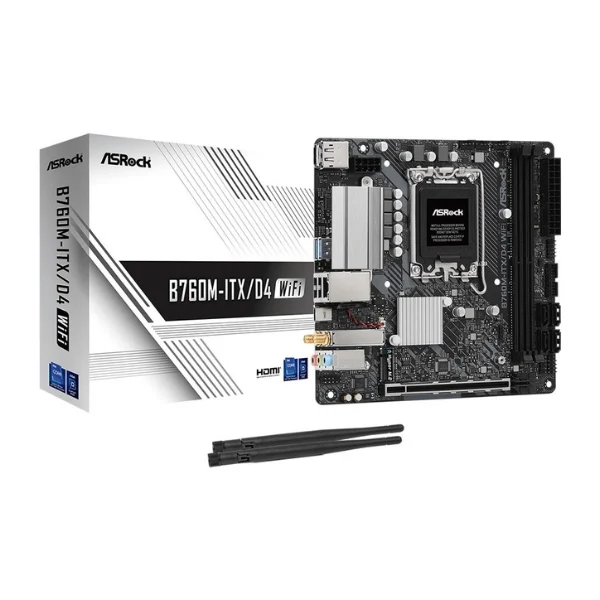 Tarjeta Madre ASRock B760M-ITX/D4 Intel LGA 1700 Mini-ITX