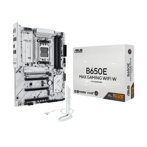 Tarjeta Madre ASUS B650E MAX GAMING WIFI White Socket AM5 DDR5 ATX