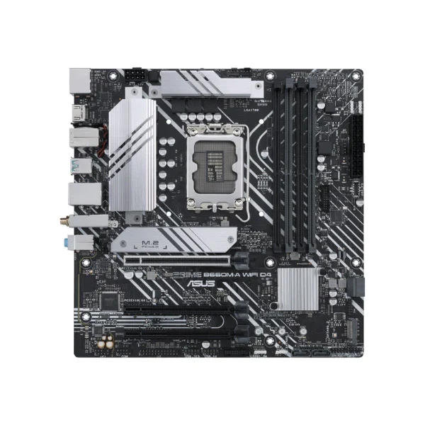 Tarjeta Madre ASUS Prime B660M-A WiFi D4 - Micro-ATX - LGA1700 - DDR4 hasta 64GB - PCIe 4.0 - Wi-Fi 6 - 2xM.2 Slots - Image 3
