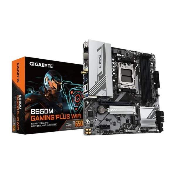 Tarjeta Madre Gigabyte B650M Gaming Plus WiFi AMD AM5 microATX