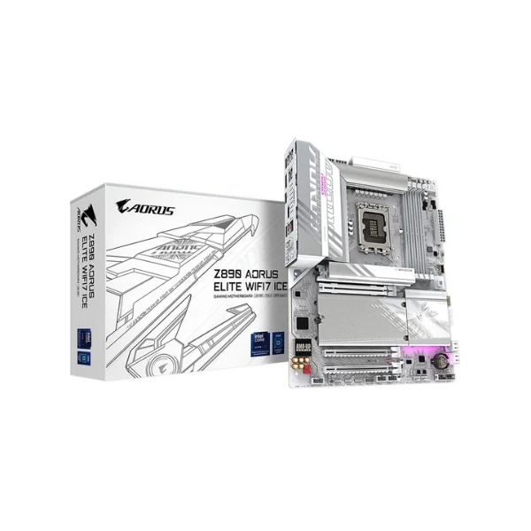 Tarjeta Madre Gigabyte Z890 AORUS ELITE WIFI7 ICE Intel LGA 1851 ATX