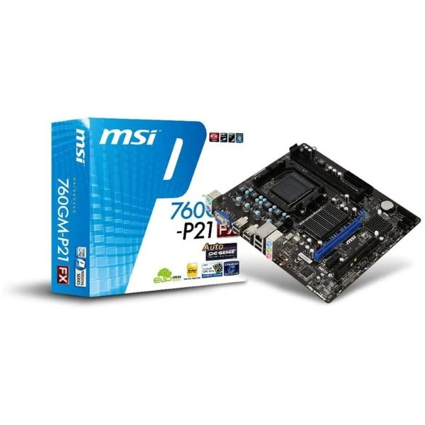 Tarjeta Madre MSI 760GM-P21 - Micro-ATX - Socket AM3+ - DDR3 hasta 16GB - SATA 2 - USB 2.0 - PCIe x16