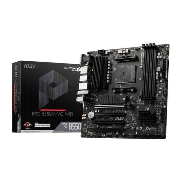 Tarjeta Madre MSI B550M-VC Pro WiFi AMD AM4 microATX