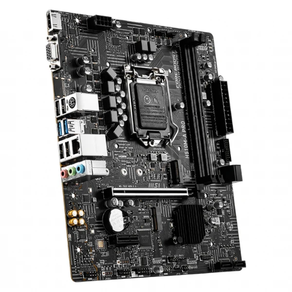 Tarjeta Madre MSI H510M-Pro Intel Core 10 Gen Lga 1200 Sock DDR4 3200/ M.2/ D-Sub/ Hdmi/ Dvi/ Micro Atx H510M-A Pro - Image 2