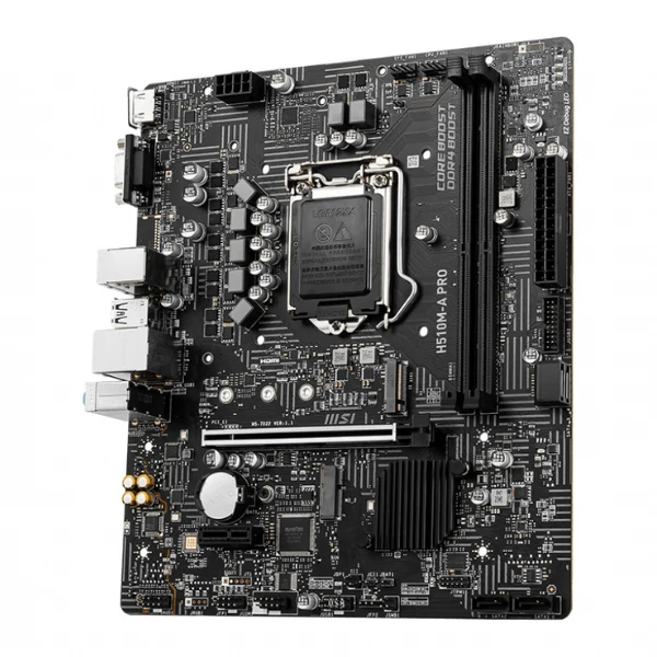 Tarjeta Madre MSI H510M-Pro Intel Core 10 Gen Lga 1200 Sock DDR4 3200/ M.2/ D-Sub/ Hdmi/ Dvi/ Micro Atx H510M-A Pro - Image 3