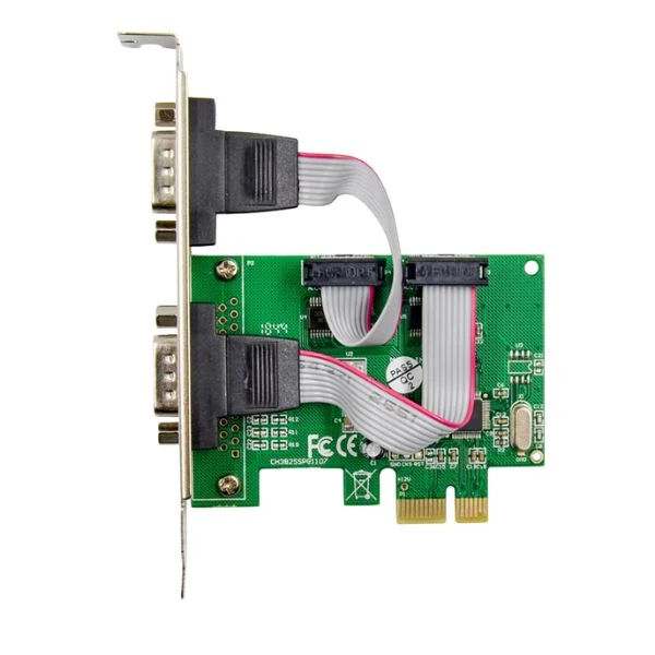 Tarjeta PCI Express X-Media X1 rev1  2-Port DB9 RS232 Serial