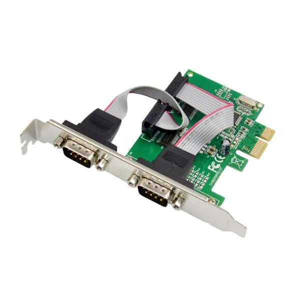 Tarjeta PCI Express X-Media X1 rev1  2-Port DB9 RS232 Serial - Image 2