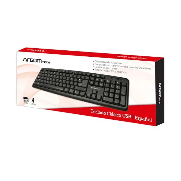 Teclado Clásico Español USB ArgomTech ARG-KB-7414 - Image 4
