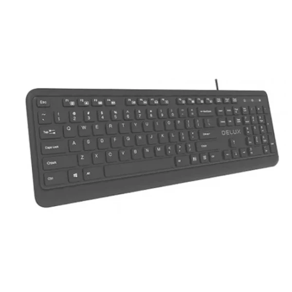 Teclado Delux USB KA190U Color Negro - Image 3