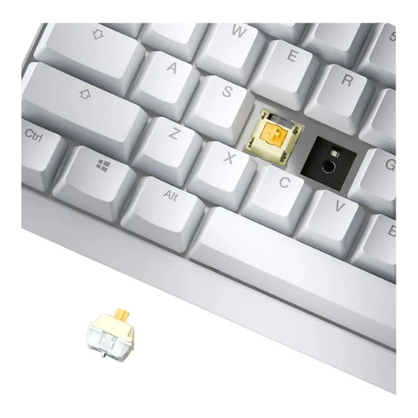 Teclado Gaming Inalámbrico Ducky One X RGB Mecánico Magnético con Switches Inductivos Lineales - DAUSPDOECL2WW1 - Blanco - Image 4