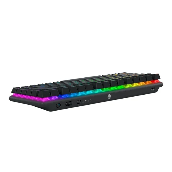Teclado Gaming Inalámbrico Alienware Pro Wireless 75% RGB Hot-Swappable con Switches Lineales - WIRELESS GAMING - Dark Side of the Moon - Image 3