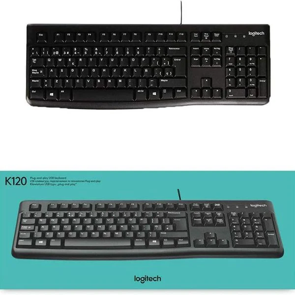 Teclado Logitech K120 USB Negro Español - Image 3