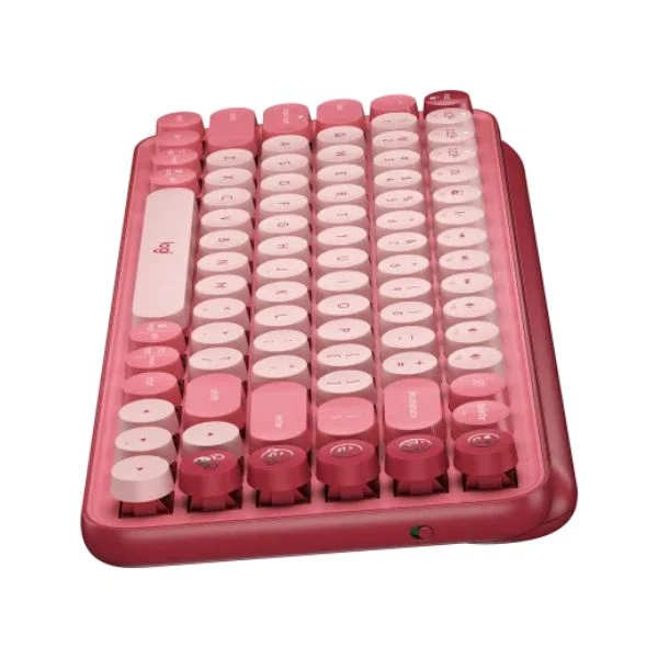 Teclado Logitech Pop Keys Bluetooth Rosado Español - Image 4