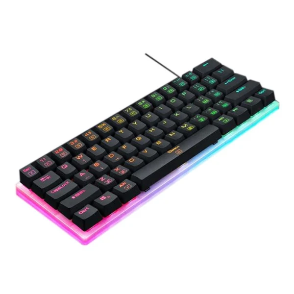 Teclado Gaming Cableado Redragon K605 Giant RGB Mecánico 60% con Switches Outemu Blue - K605 - Negro - Image 2