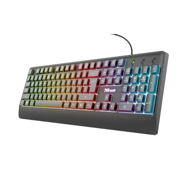 Teclado Trust Ziva Gaming 104 Teclas Usb RGB Color Negro 240986