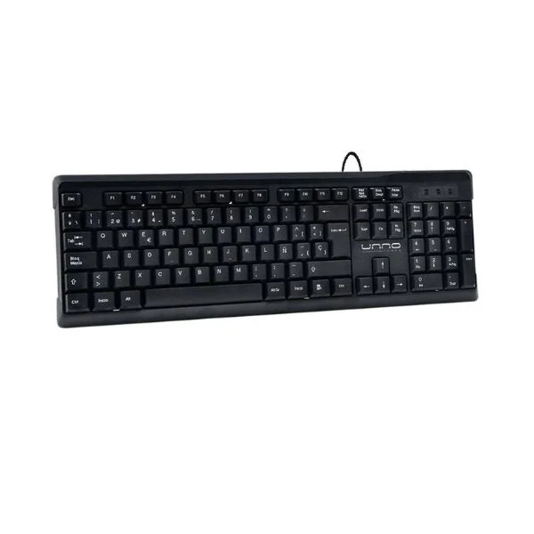 Teclado Unno Tekno Usb Español Negro KB6701BK
